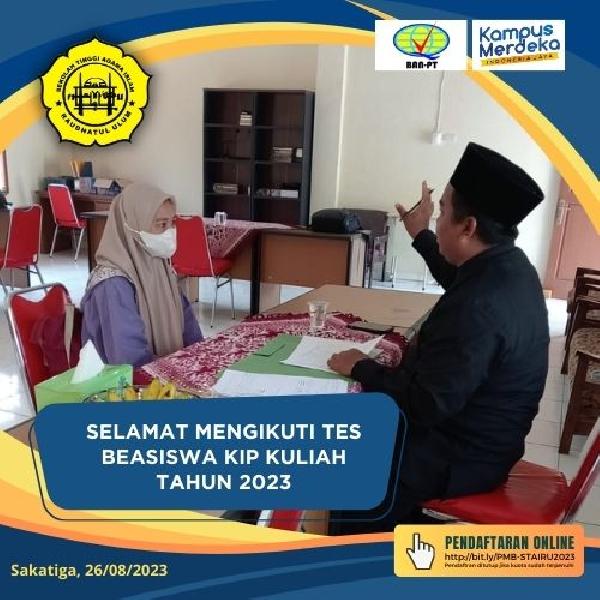 Foto Kegiataan TES Peserta KIP STAIRU 2023